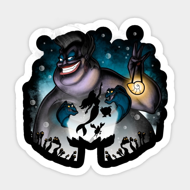 Sea villain Sticker by Cromanart